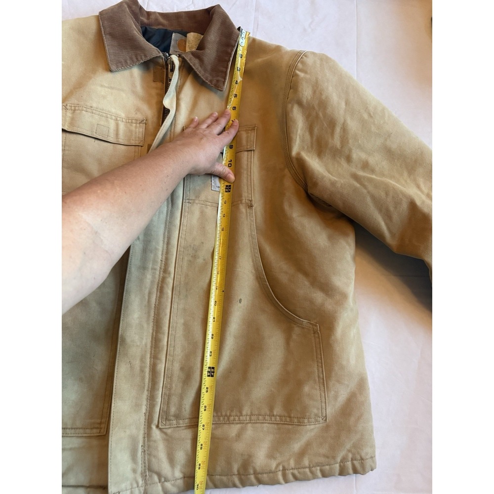 Vintage Carhartt C03 BRN USA Duck Arctic Traditional Coat 50 Reg XXL Work Jacket - Picture 9 of 16